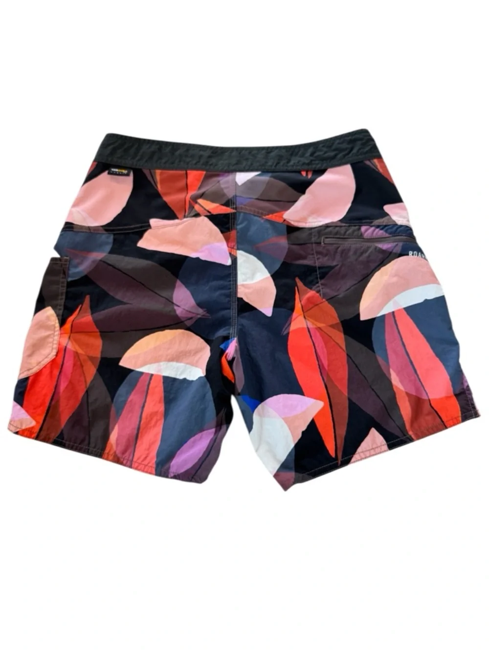 Roark Men's 30 Boatman Board Shorts Multi Color Zip Pocket Swim Trunks